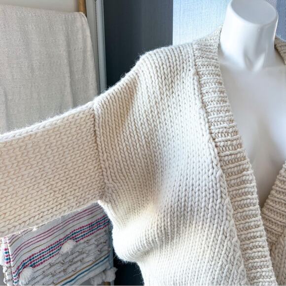 Mother Soul Serenade Criss Cross Chunky Knit Pullover Jumper Sweater Size Medium - Picture 5 of 12